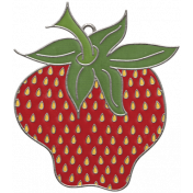 Strawberry Fields- Strawberry Doodle Charm 01