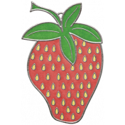 Strawberry Fields- Strawberry Doodle Charm 03