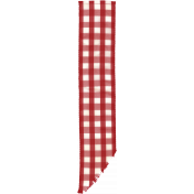 Strawberry Fields- Red Gingham Ribbon