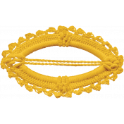 Strawberry Fields- Yellow Crochet Buckle