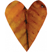 Falling For You- Brown Heart Leaf 3