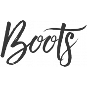 Boots Word Art