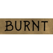 Burnt Word Strip