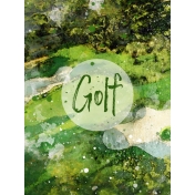 Golf Course 3x4 Card