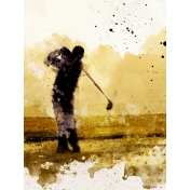 Golfer 3x4 Card