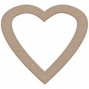 Reflections Chipboard Heart