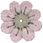 Cashmere & Cocoa Crochet Flower