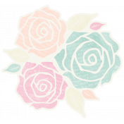 Shabby Wedding- Flowers Sticker