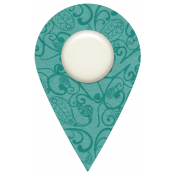 Shabby Wedding- Geotag Teal 2