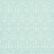 Shabby Wedding- Teal Damask Paper