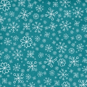 Winter Paper Blue Snowflake