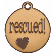 Shelter Pet Rescued Tag Element