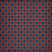 Treasured- Red & Blue Argyle Paper