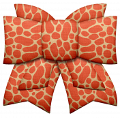 Walk On The Wild Side- Giraffe Print Bow Element