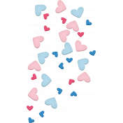 Easter- Heart Scatter Element