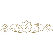 Floral Filigrees- Elements-Floral 02 Gold