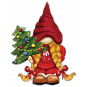 Christmas Gnome with Tree