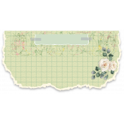 Graph Paper & Rose Cluster Sentiment/Journaling Tag