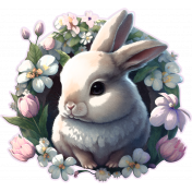 Floral Easter Bunny