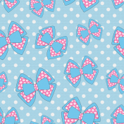 Bows & Polka Dots Background #03