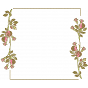 Metallic Floral Frame