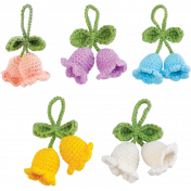 Extracted Knitted Bell Flower Bows
