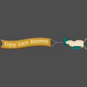 Enjoy Each Moment Plane Banner