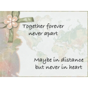 Love Knows No Borders- journal/pocket card 2