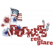 Raggedy Ann & Andy 4th of July- word art 1