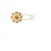  Lt Brown Flower pin 1