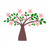 Flower tree-pink