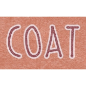 Winter Day Word Art- Coat