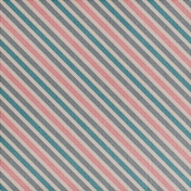 Winter Fun- Snow Baby Vintage Stripes Paper