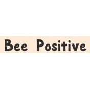 Spring Day Collab- March Winds Word Art Bee Positive 