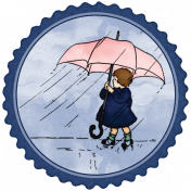Spring Day Collab- April Showers Umbrella Tag