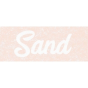 Destination Florida Beach Sand Word Art