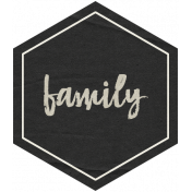 Family Day Family Hexagon Tag