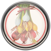 Garden Tales Onions Porcelain Button