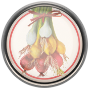 Garden Tales Onions Porcelain Button