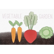 Garden Tales Journal Cards- Vegetable Garden 4x6