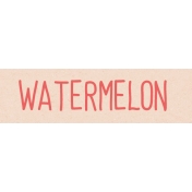 Garden Tales Watermelon Word Art Snippet