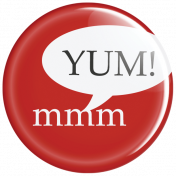 Food Day- Yum Button Pin