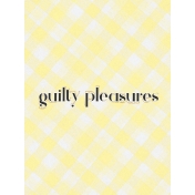 Food Day- Guilty Pleasures Journal Card 3x4