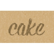 Food Day- Cake Word Art