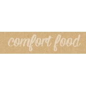 Food Day- Comfort Food Word Art