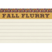 Fall Flurry Journal Card 4x6