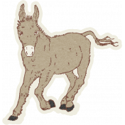 Petting Zoo Donkey Sticker