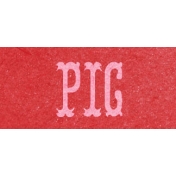 Petting Zoo Pig Word Art