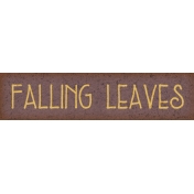 Fall Flurry Falling Leaves Word Art 