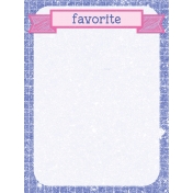 Digital Day Favorite Journal Card 3x4